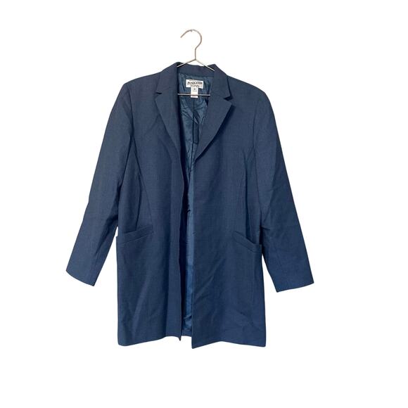 Pendleton 100% virgin wool blue blazer lined size 16 - Picture 1 of 5